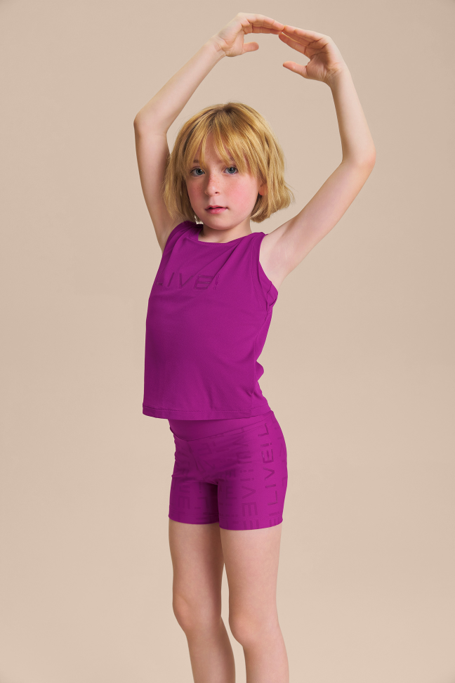 Regata Cropped LIVE! Comfort Kids Vivid Fuchsia
