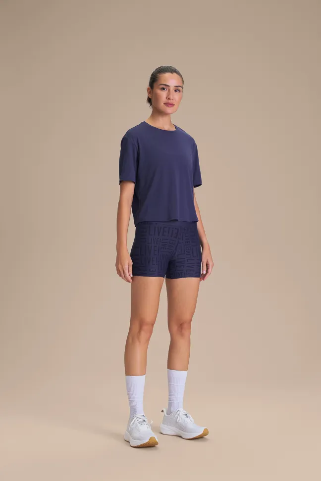 Shorts Fitness Feminino LIVE! Fit Tide