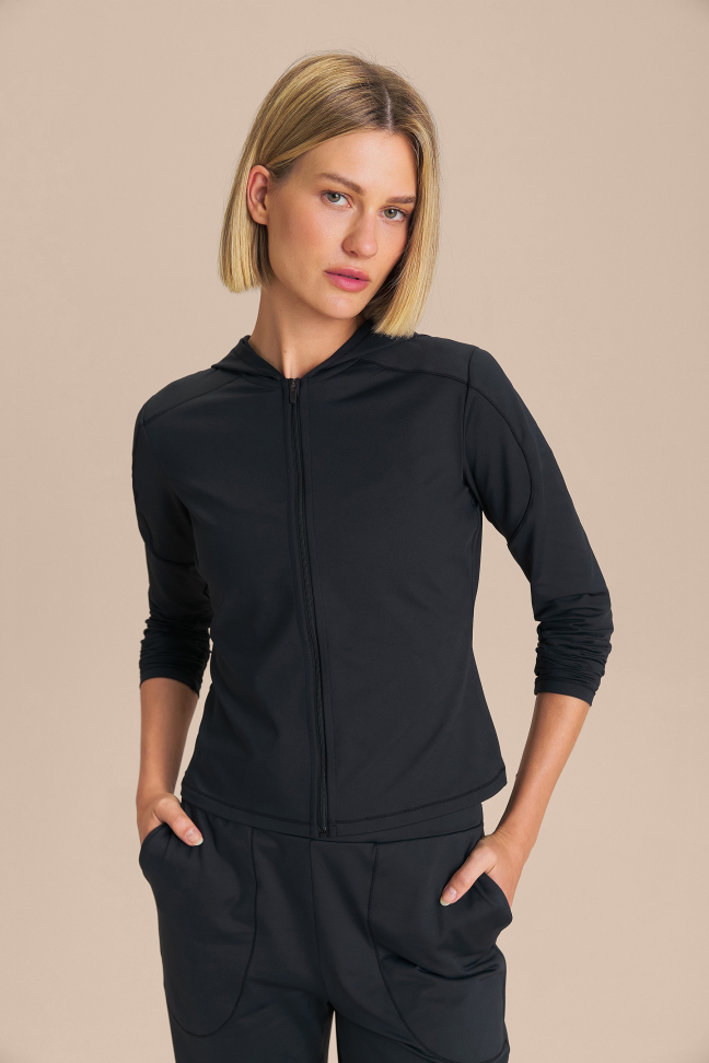 Jaqueta Melt Fleece New Black LIVE!