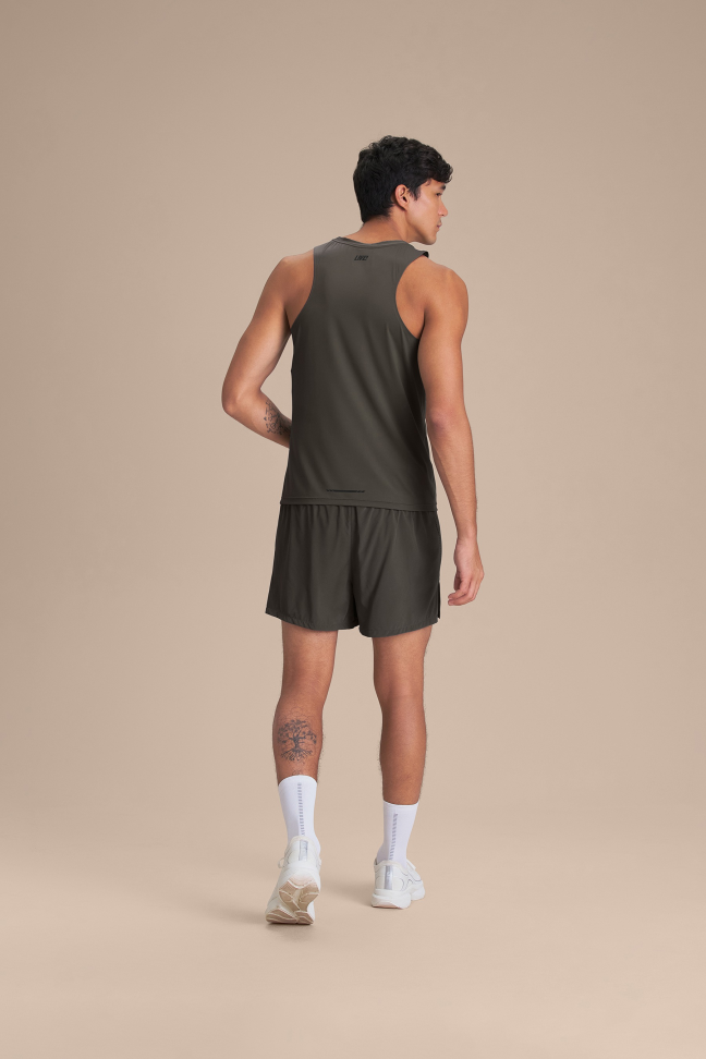 Bermuda de Corrida Masculina LIVE! Run Six Pockets 4" Dryside Obsidian Grey - #6