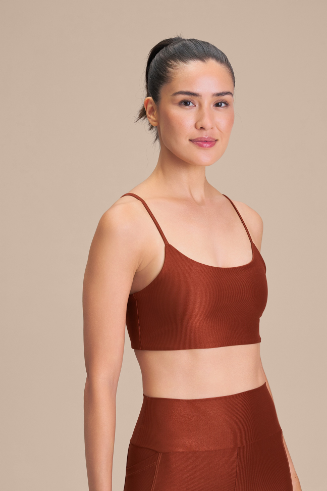 Top Fitness Feminino LIVE! Curve Allure® Adaptiv Rust Red