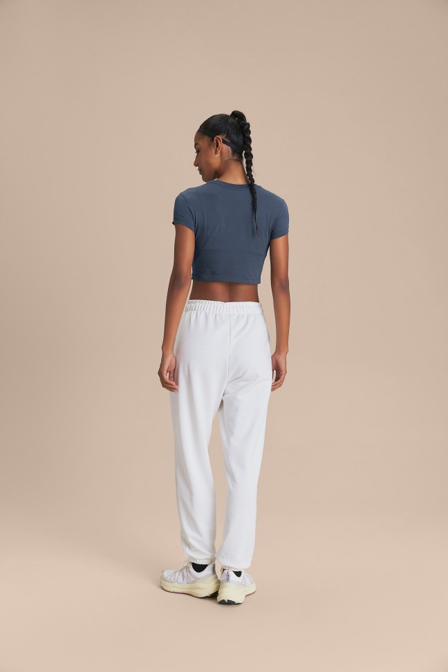 Blusa Cropped Pima Slim Misteel Blue LIVE! - #5