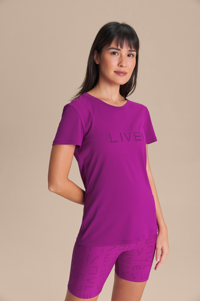 Camiseta LIVE! Comfort Vivid Fuchsia LIVE!