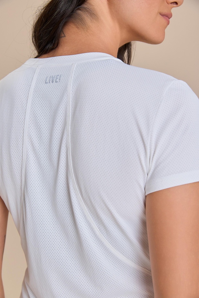Camiseta V Side Action Branco LIVE! - #5