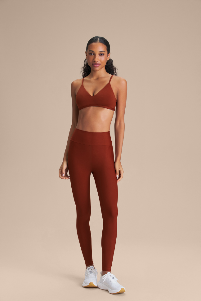 Legging Fitness Feminina LIVE! Hydefit® Adaptiv Rust Red