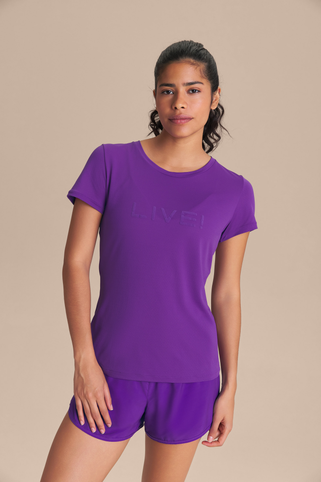 Camiseta LIVE! Comfort Violet Pace
