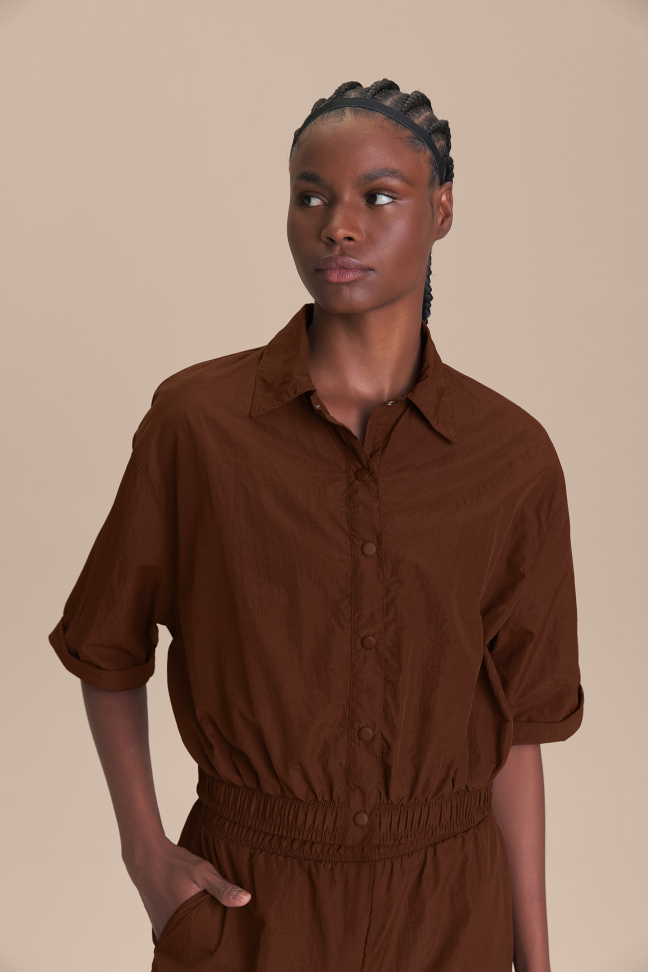 Camisa Flexweave Chocolate Plum LIVE!