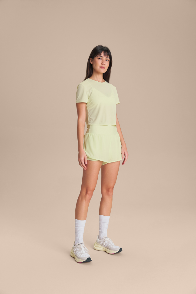 Camiseta Cropped LIVE Comfort Flowstate Green - #3