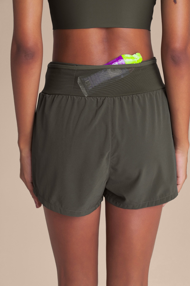 Shorts Fitness Feminino LIVE! Pro Six Pockets Dryside Obsidian Grey com 6 Bolsos - #5