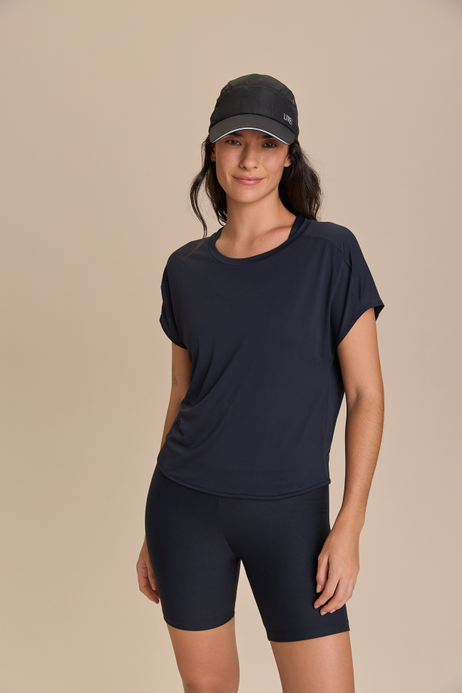 Camiseta Breath Back Comfort Preto LIVE!