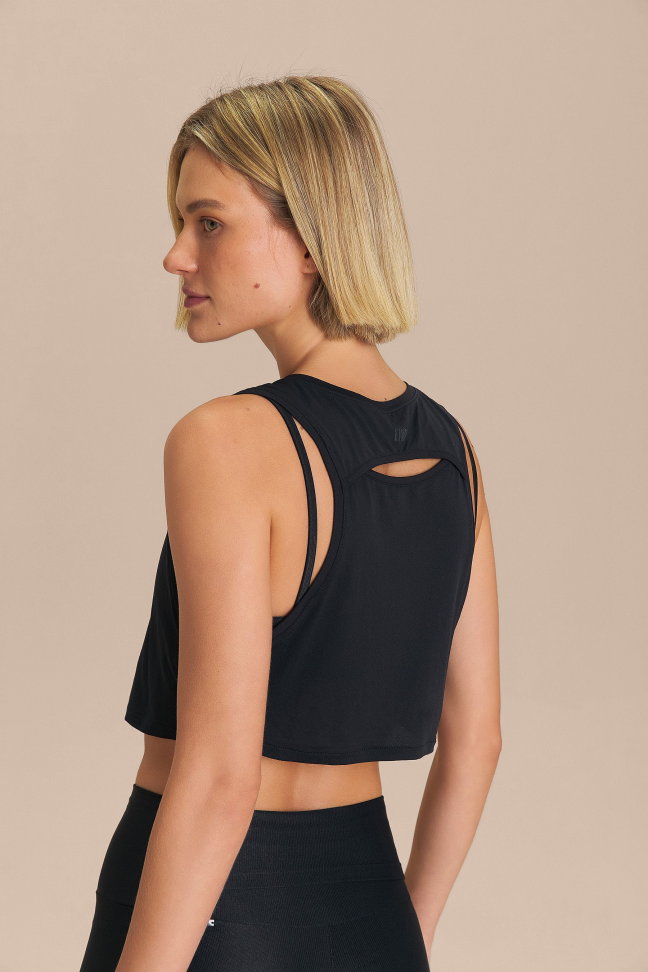 Regata Cropped Comfort Preto LIVE! - #5