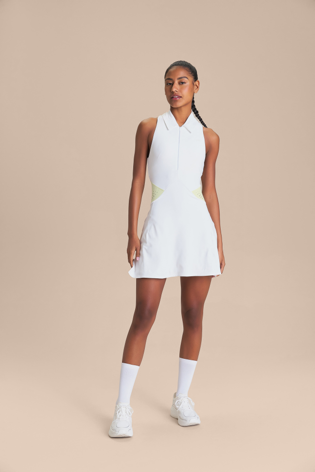 Vestido Polo Overlay Hydefit® Adaptiv Branco LIVE!
