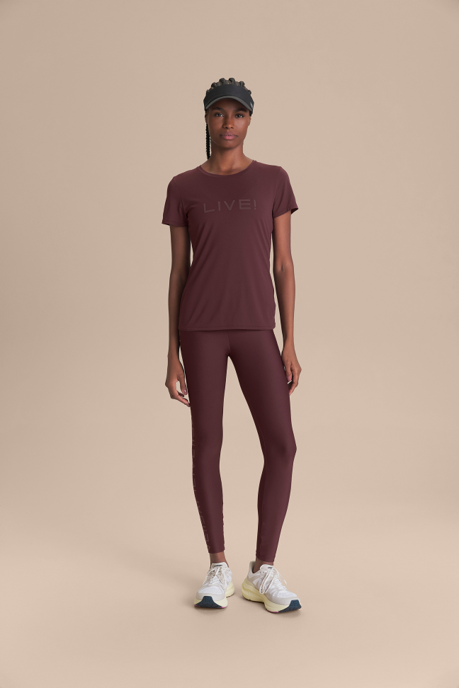 Camiseta LIVE! Comfort Aubergine