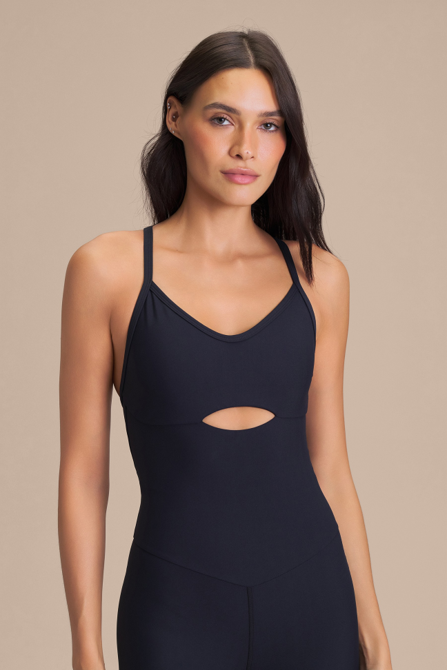 Macacão Fitness Feminino LIVE! Fit Green® Preto