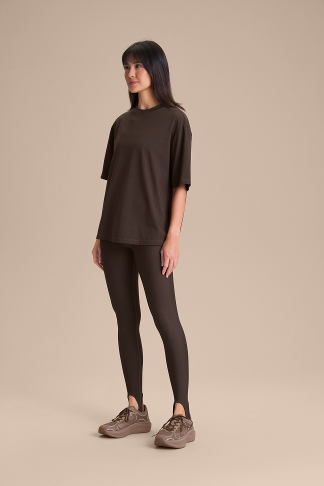 Camiseta Feminina LIVE! Pima Slim Cocoa Brown em Algodão Pima - #4