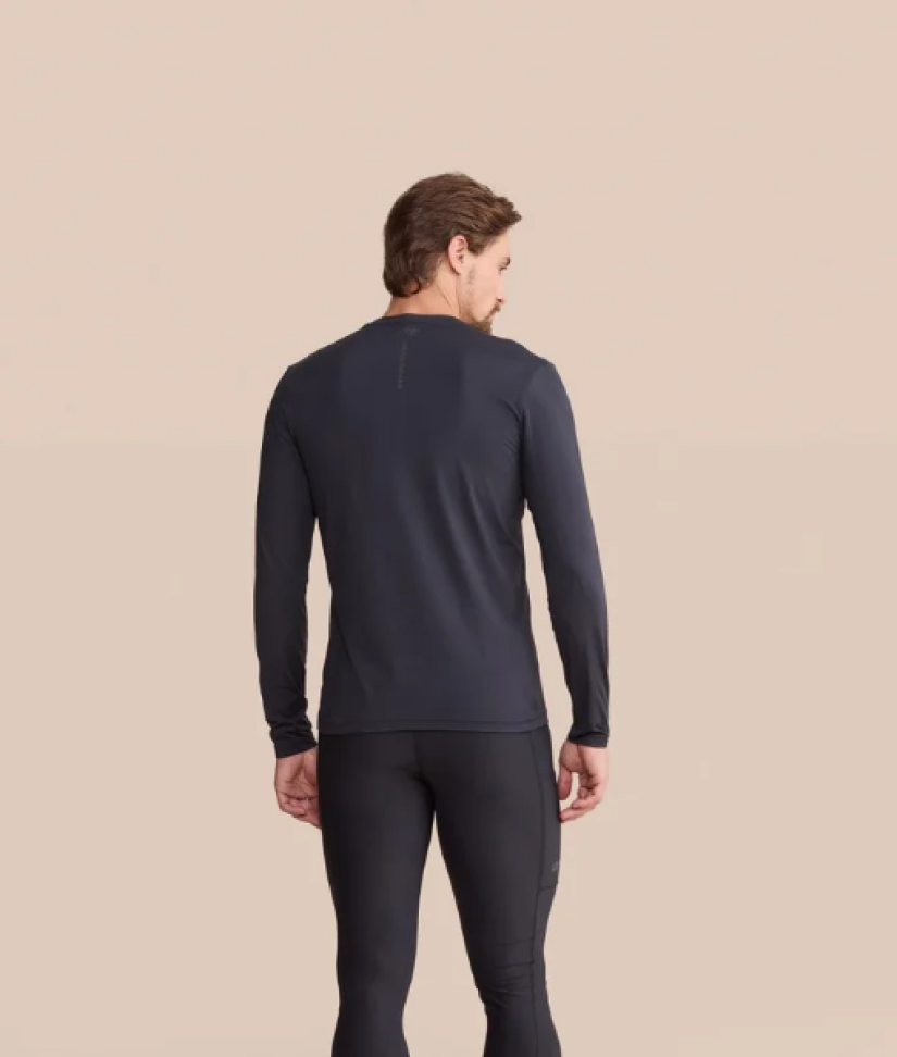 Camiseta Fit ML Soft Skin Men Masculina Preta - #4