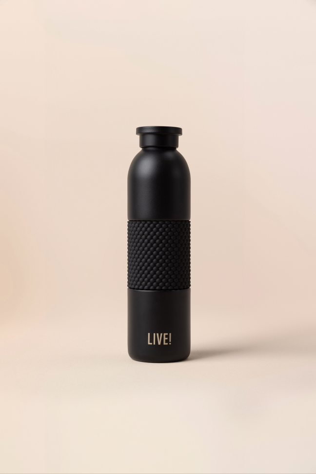 Garrafa Thermo Wall Preta LIVE!