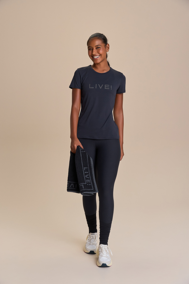 Camiseta LIVE! Comfort Preto Onyx