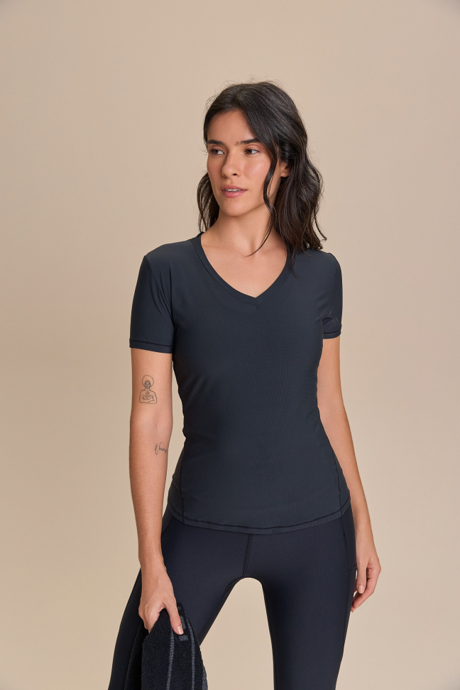 Blusa Harmony Noir Black Preto LIVE!