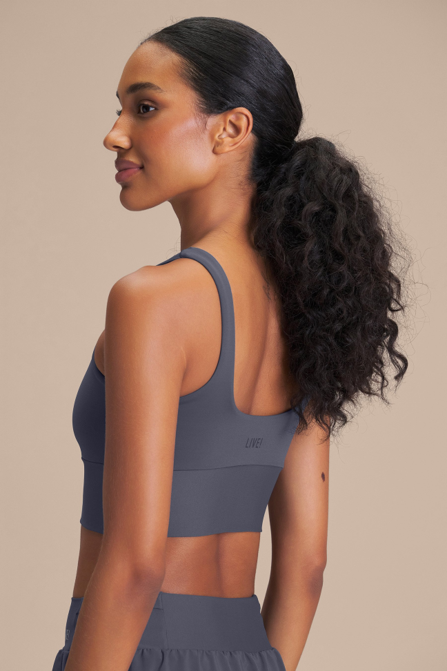 Top Fitness Feminino LIVE! Move Sense® Iron Blue - #4