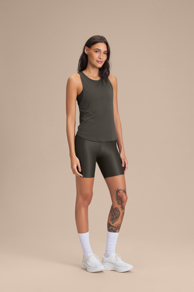 Bermuda Fitness Feminina LIVE! Allure® Adaptiv Obsidian Grey - #4