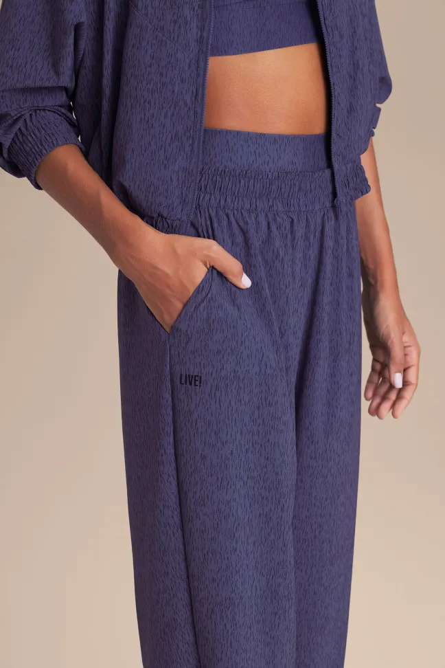 Calça Jogger Feminina LIVE! Voltstream Blue Grain