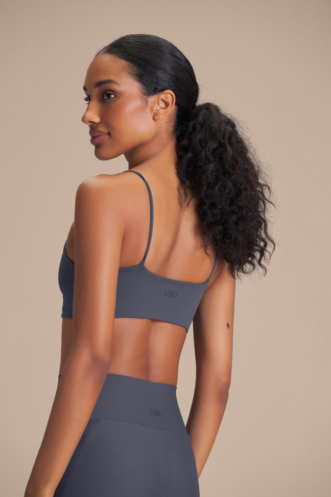 Top Fitness Feminino LIVE! Curve Sense® Iron Blue