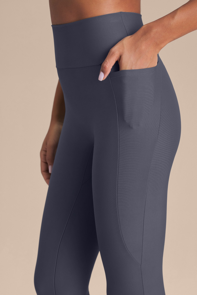 Legging Fitness Feminina LIVE! Pocket Hydefit® Adaptiv Iron Blue