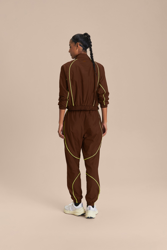 Calça Jogger Nylon Net Chocolate Plum LIVE! - #3