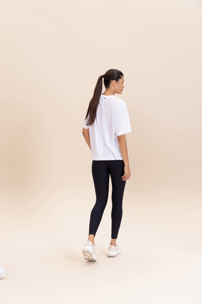 Camiseta Ampla Soft Pima White Branca LIVE! - #4