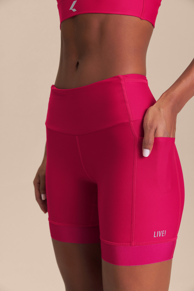 Bermuda Six Pockets Speed Vital Pink LIVE!