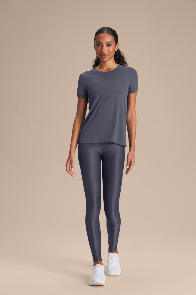 Camiseta Fitness Feminina LIVE! Basic Comfort Iron Blue - #5