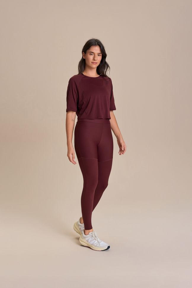 Blusa Equilíbrio Bio Stretch Claret LIVE!