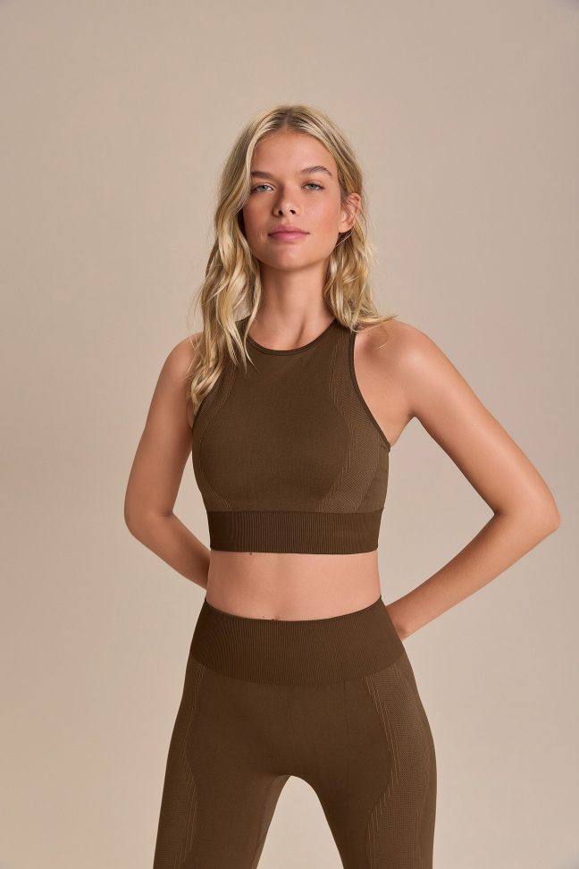 Top Seamless Knit® Edge Nutmeg LIVE!