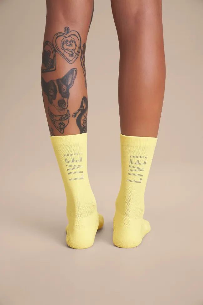 Meia Esportiva Unissex LIVE! Super Long Candelight Yellow