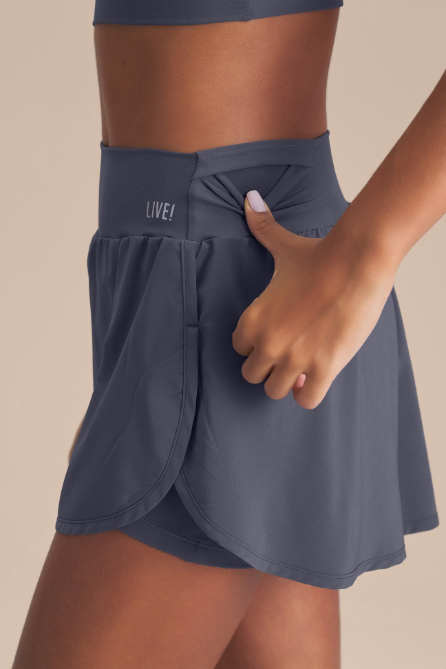 Saia Esportiva Feminina LIVE! Dryside Iron Blue - #4