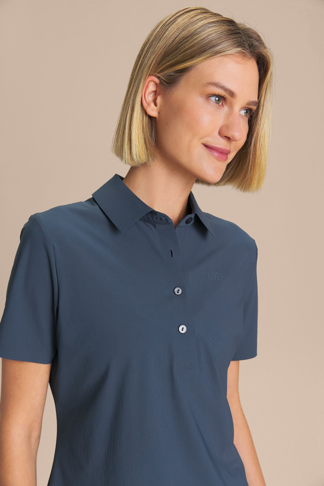 Camiseta Polo Baseline Skin Misteel Blue LIVE!
