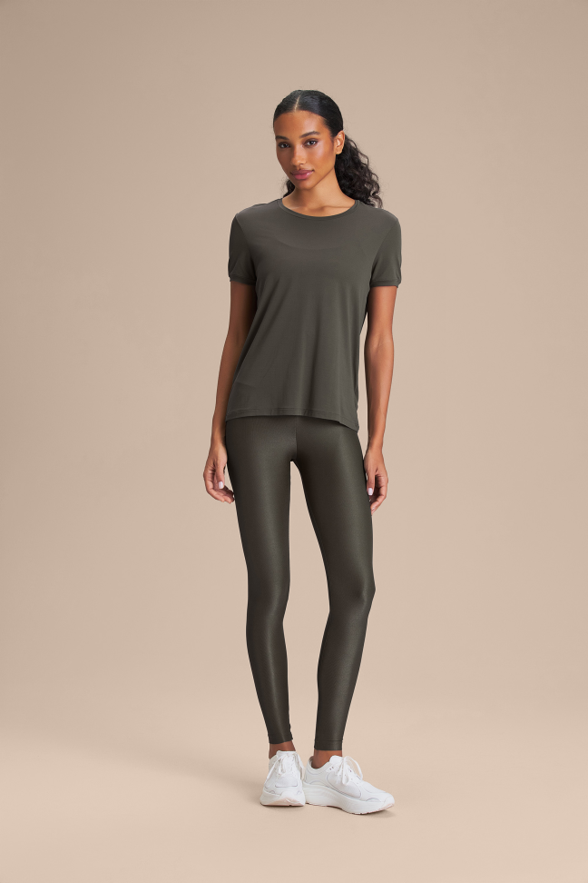 Camiseta Fitness Feminina LIVE! Basic Comfort Obsidian Grey