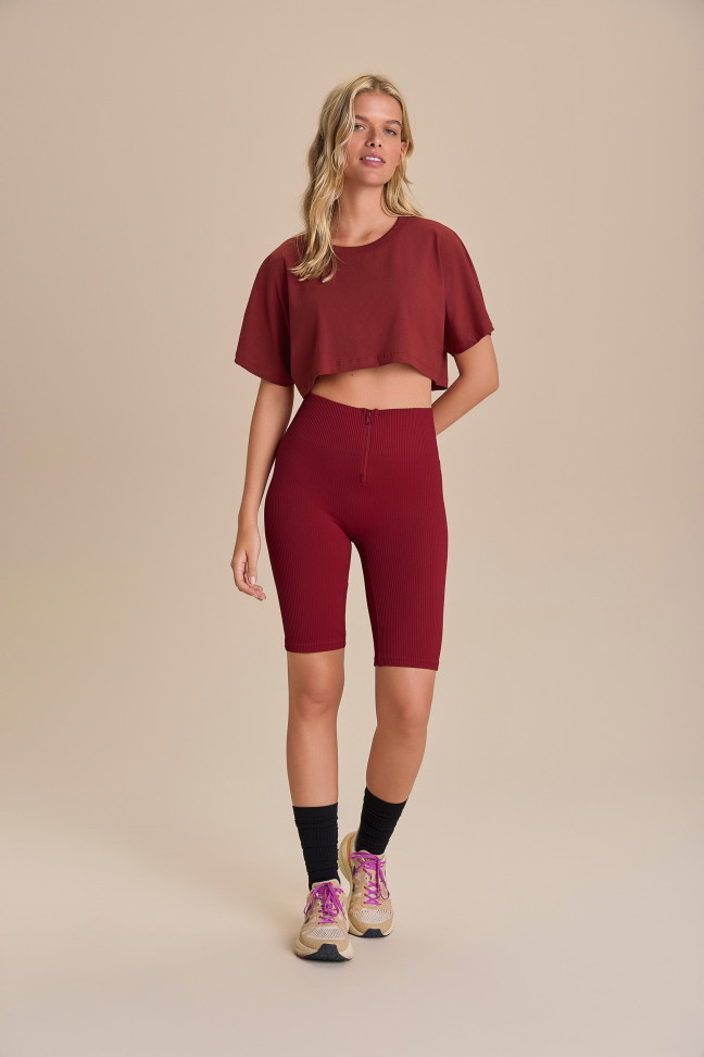 Camiseta Cropped Pima Risk LIVE!