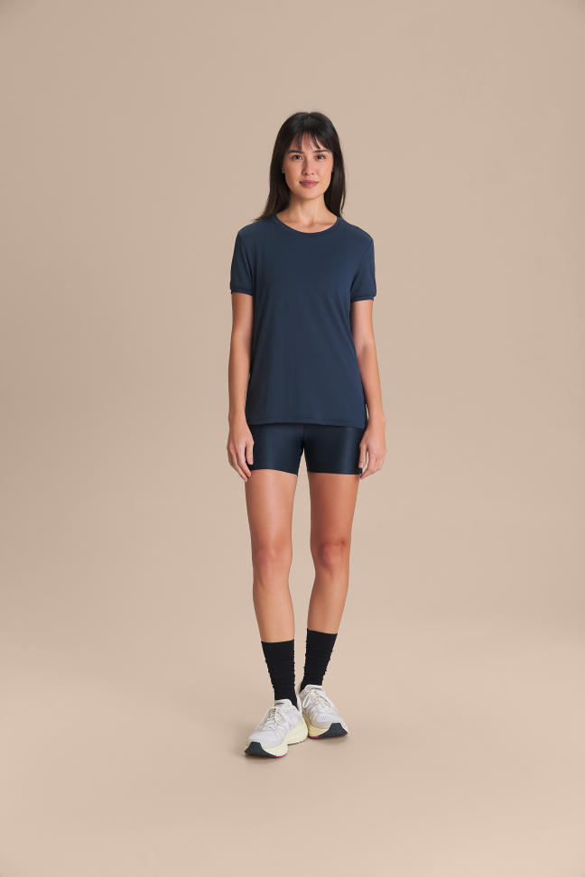 Camiseta Basic Comfort Azul Drop  LIVE!
