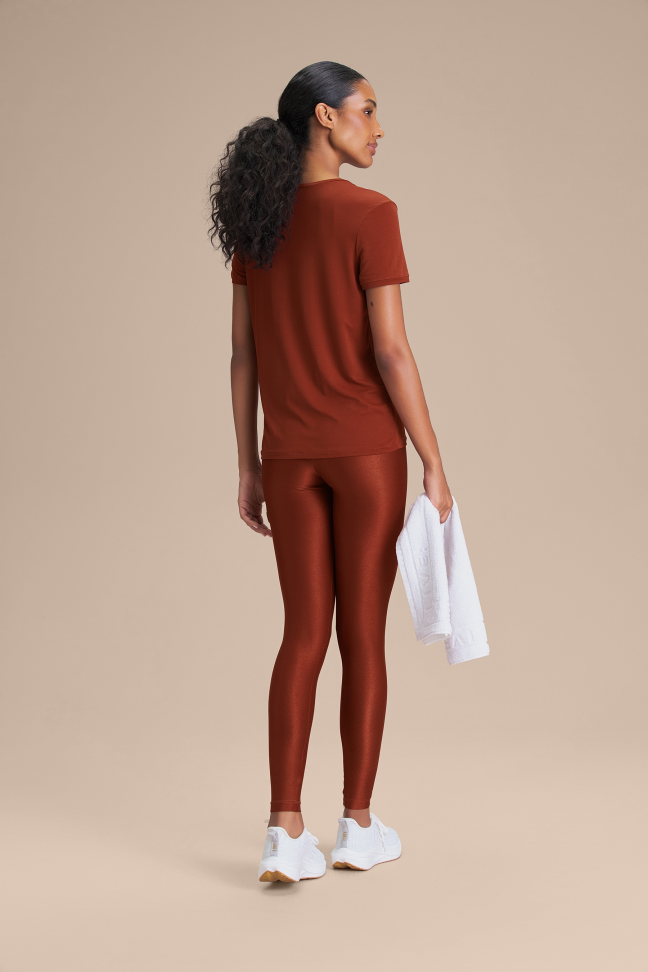 Calça Fusô Fitness Feminina LIVE! Allure® Adaptiv Rust Red