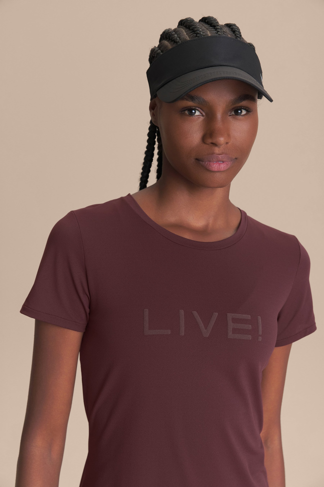 Camiseta LIVE! Comfort Aubergine