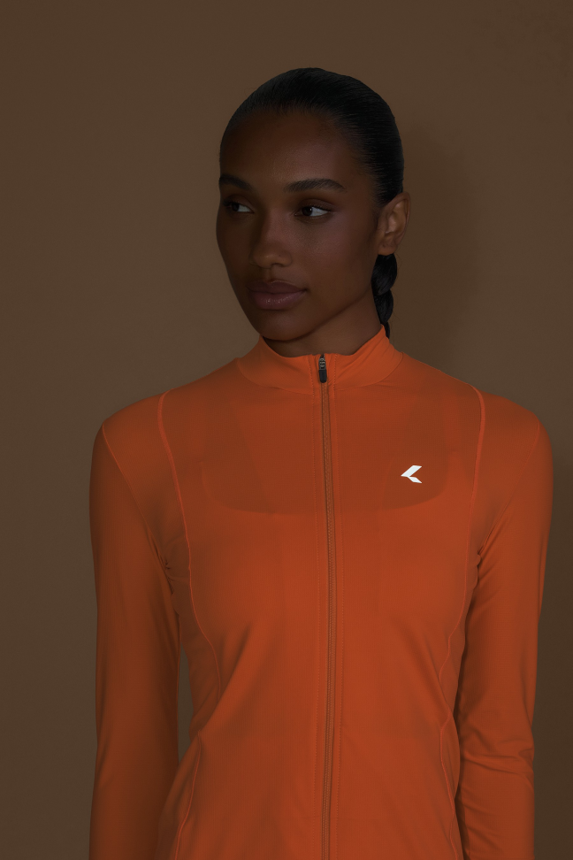 Jaqueta Fitness Feminina LIVE! Harmony Pro Solar Orange - #7