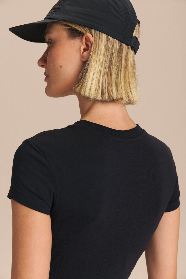 Blusa Cropped Pima Slim Preta LIVE! - #5