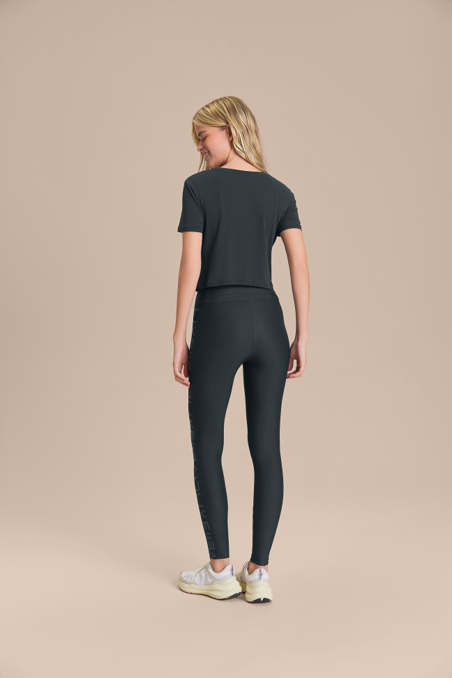 Camiseta Cropped LIVE! Comfort Shadown Green - #3