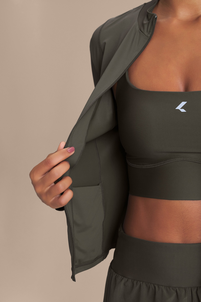 Jaqueta Fitness Feminina LIVE! Harmony Pro Obsidian Grey - #6