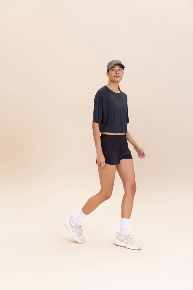Camiseta Cropped Bio Stretch Black LIVE! - #3