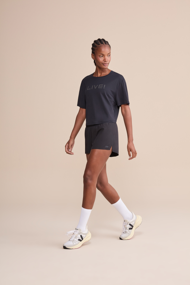 Camiseta Cropped LIVE! Comfort Noir Black Preto - #3