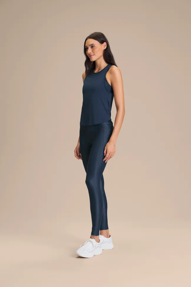 Regata Fitness Feminina LIVE! Breath Back Comfort Azul Drop - #5