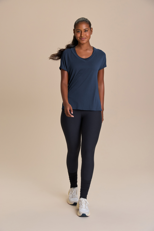 Camiseta V Comfort Azul Drop LIVE!